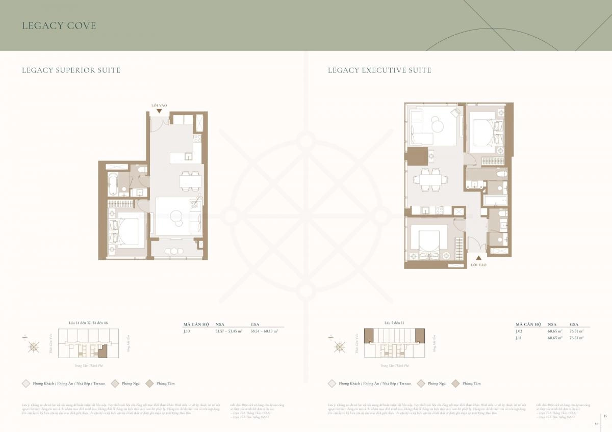 Mặt bằng căn hộ tòa COVE Grand Marina Saigon Quận 1 | Full layout chi tiết