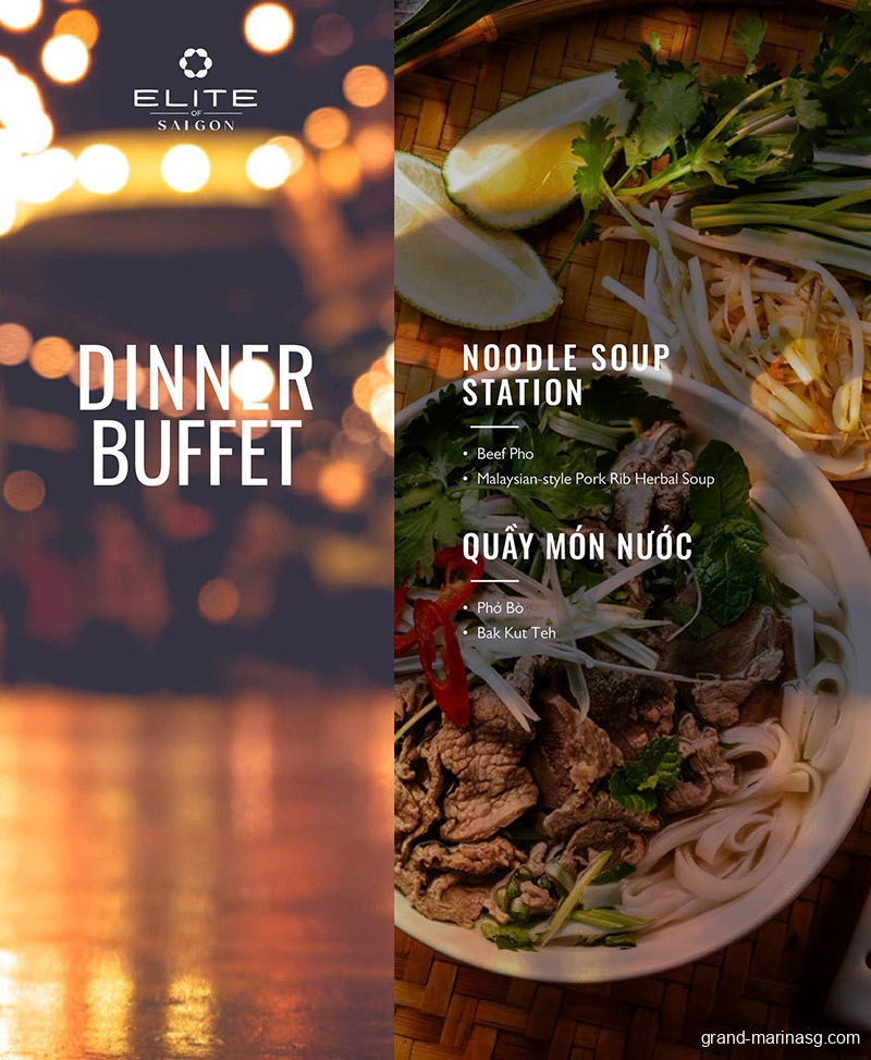 Dinner Buffet du thuyền Elite Of Saigon