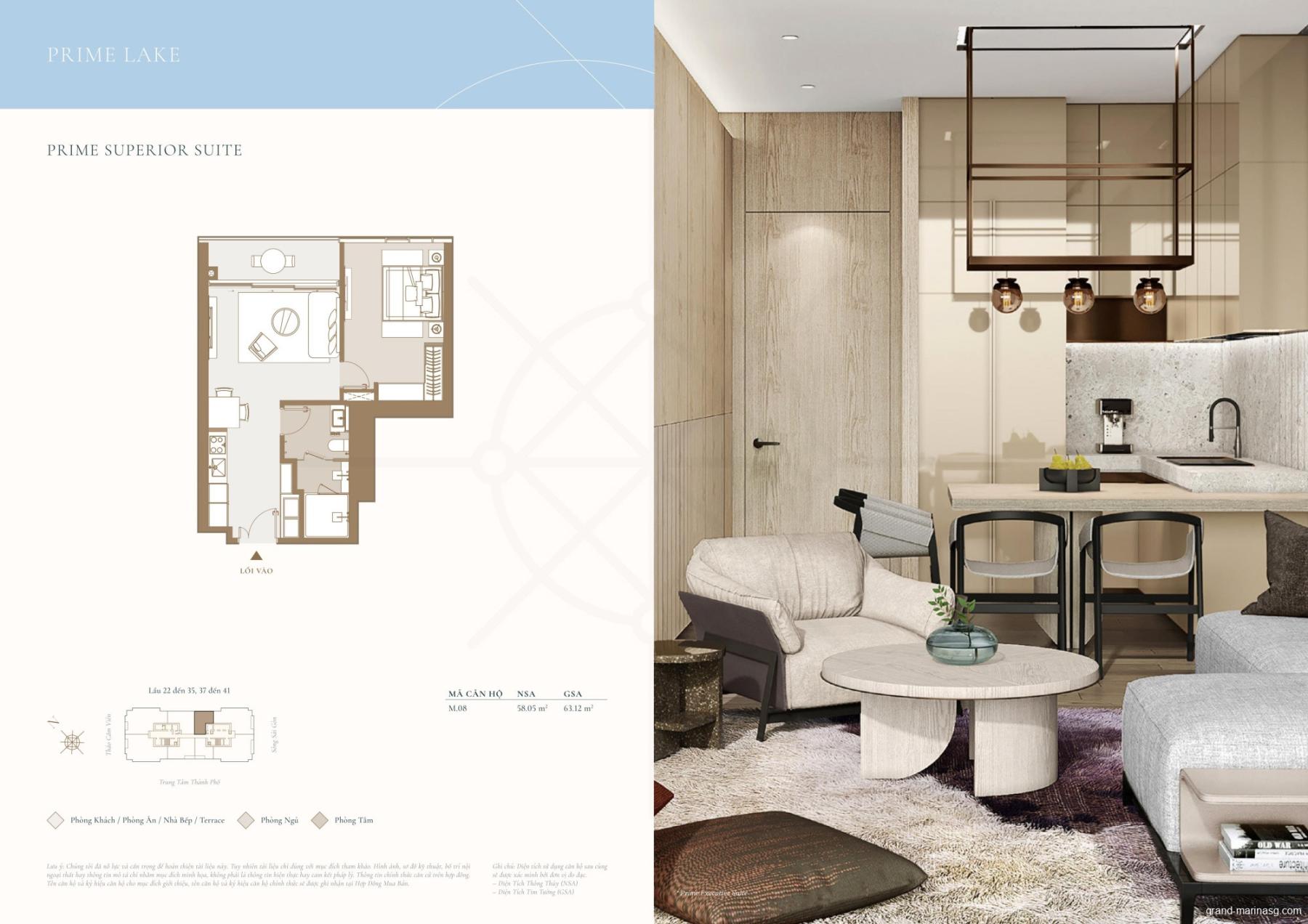 Mặt bằng Grand Marina Saigon Quận 1 | Full layout chi tiết