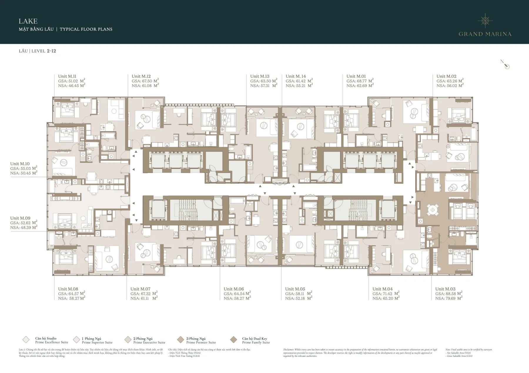 Mặt bằng Grand Marina Saigon Quận 1 | Full layout chi tiết