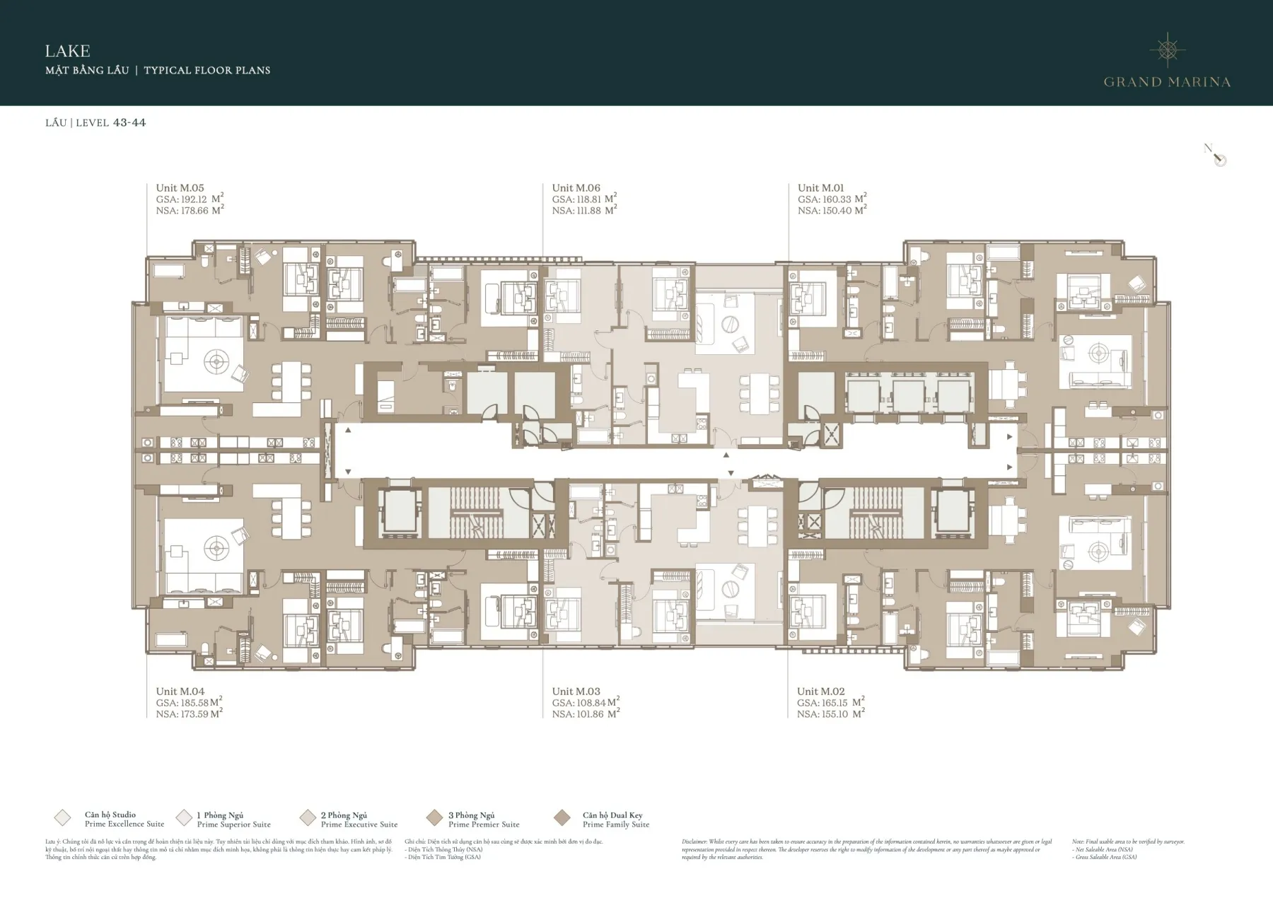 Mặt bằng Grand Marina Saigon Quận 1 | Full layout chi tiết