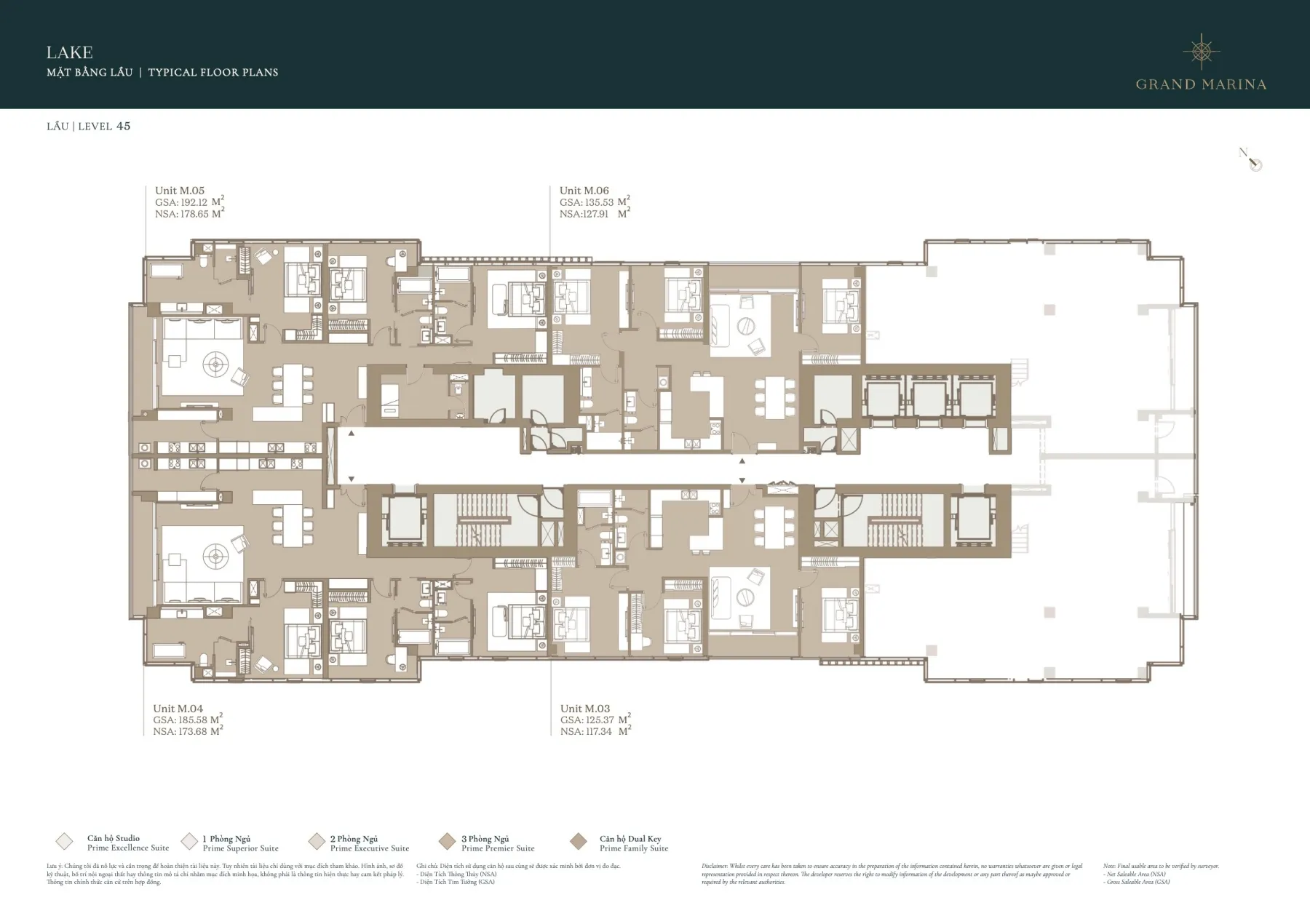 Mặt bằng Grand Marina Saigon Quận 1 | Full layout chi tiết