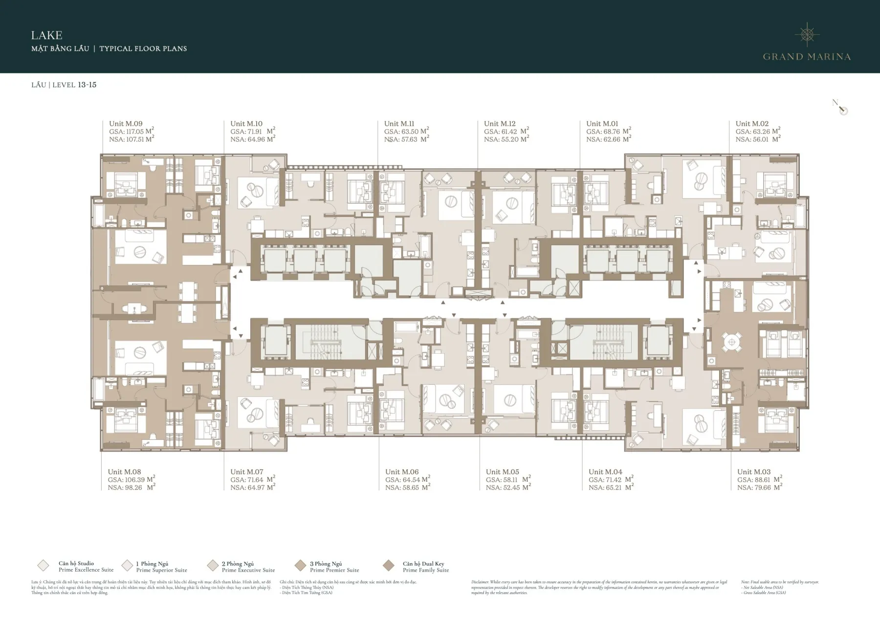 Mặt bằng Grand Marina Saigon Quận 1 | Full layout chi tiết