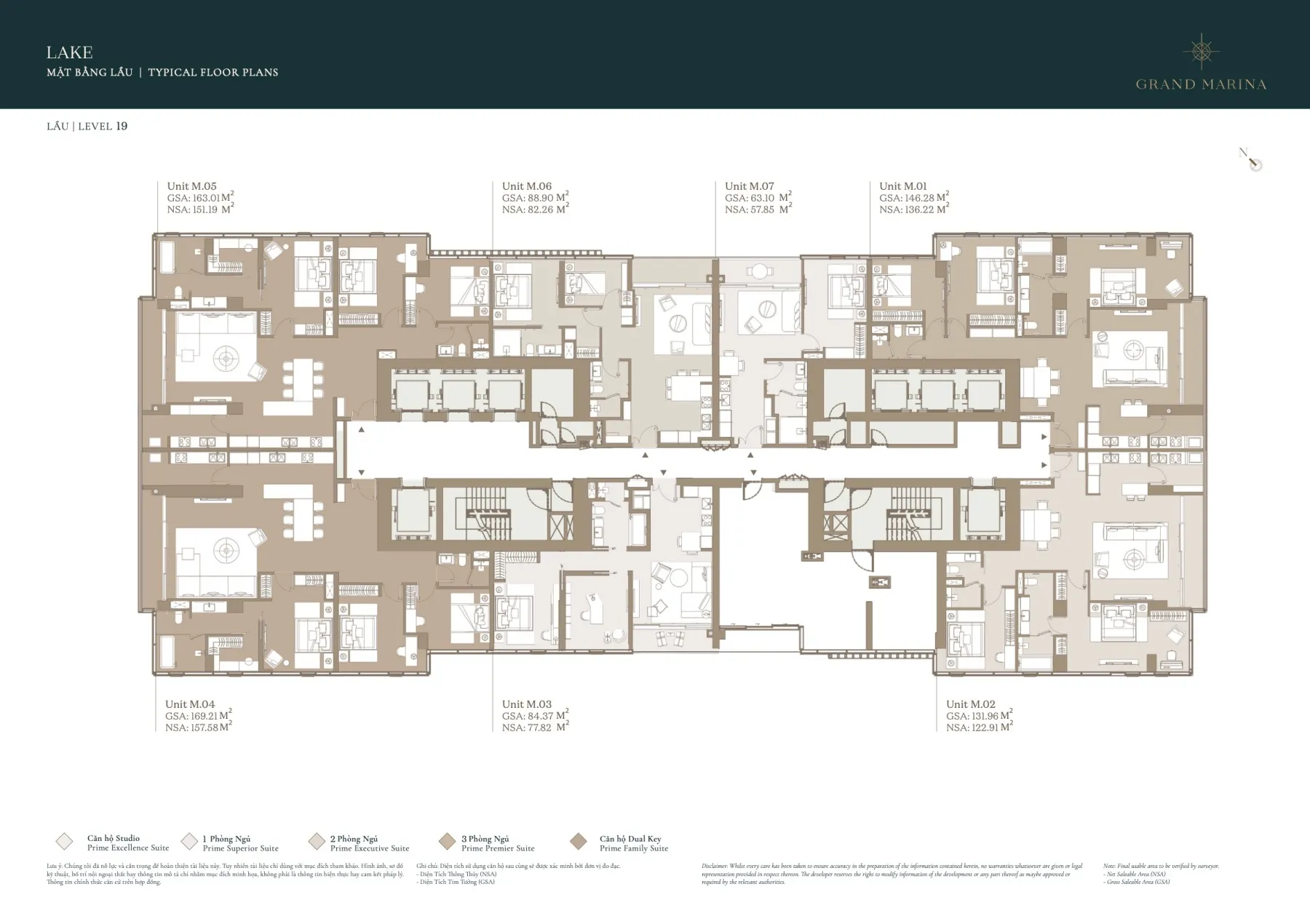 Mặt bằng Grand Marina Saigon Quận 1 | Full layout chi tiết