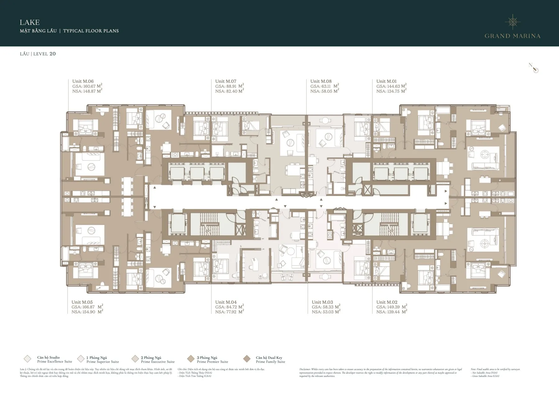 Mặt bằng Grand Marina Saigon Quận 1 | Full layout chi tiết