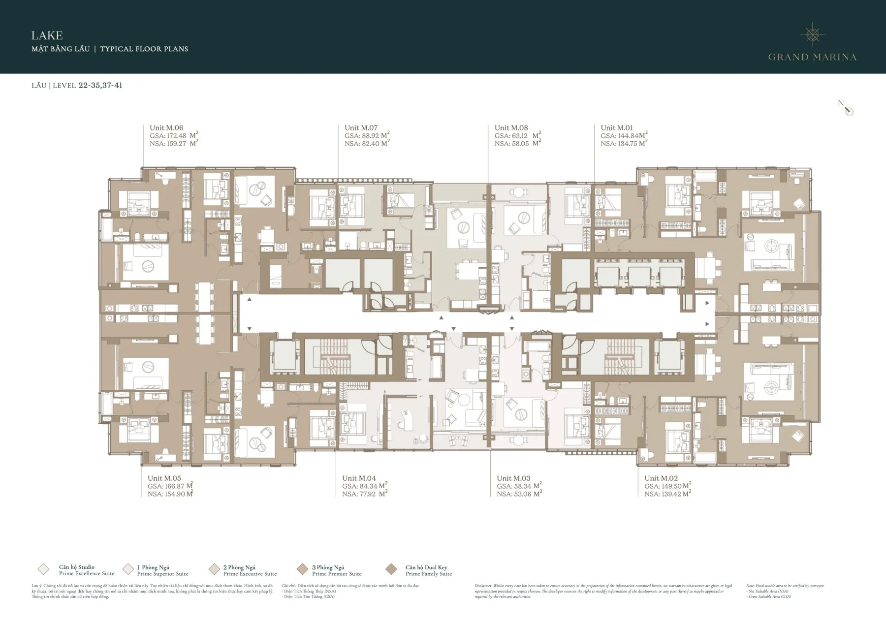 Mặt bằng Grand Marina Saigon Quận 1 | Full layout chi tiết