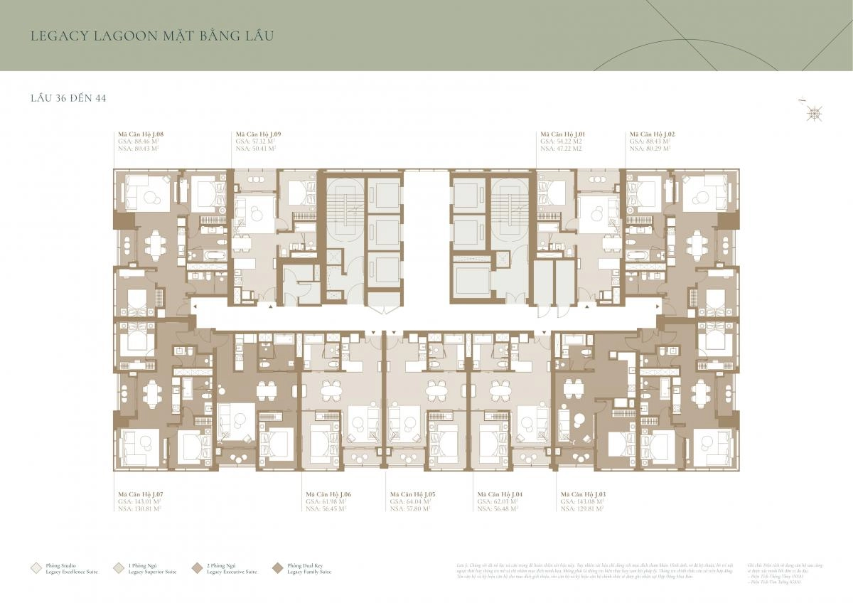 Mặt bằng căn hộ tòa LAGOON Grand Marina Saigon Quận 1 | Full layout chi tiết
