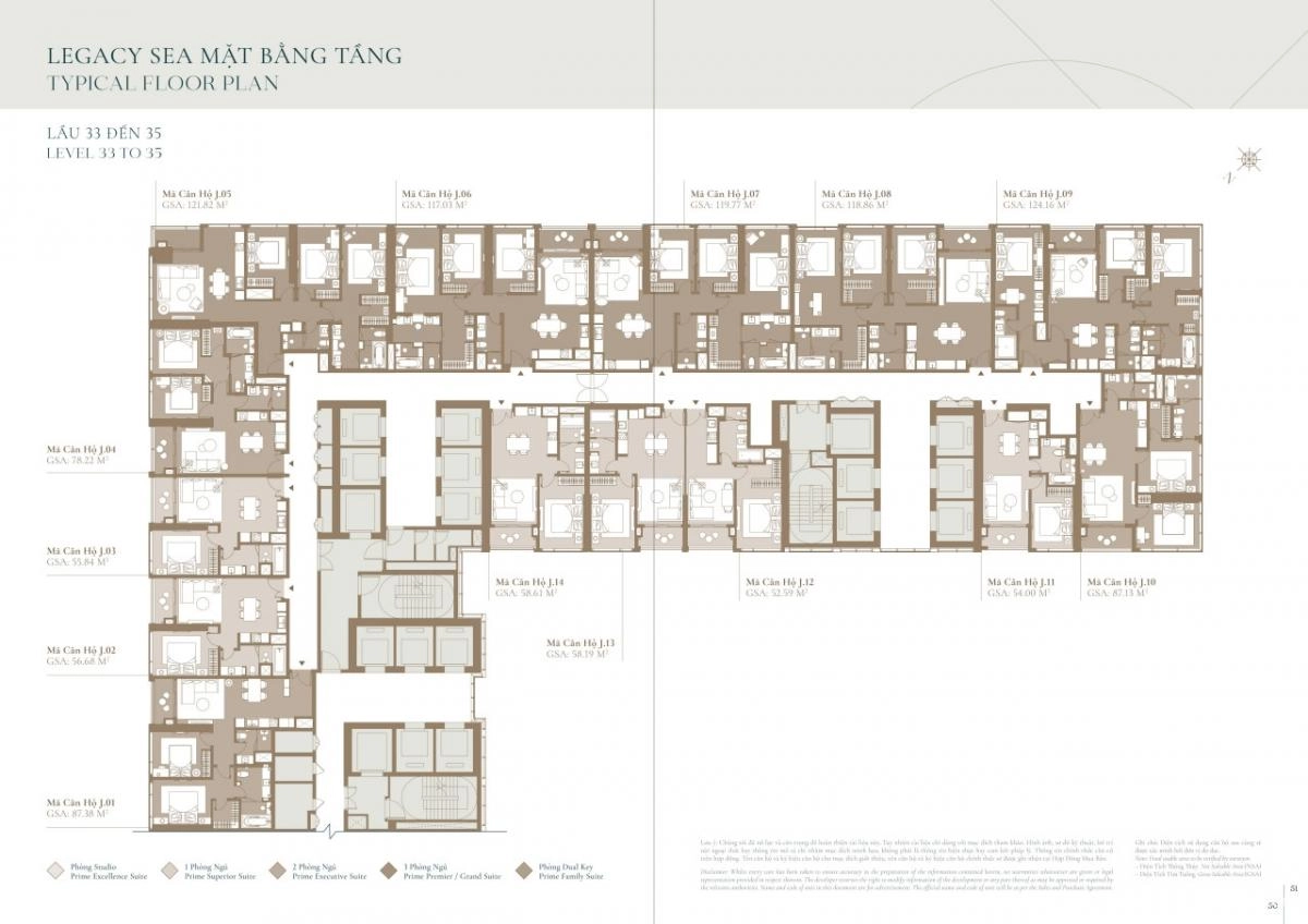 Bán căn 2PN góc tòa SEA Grand Marina - Số J10 siêu hiếm - View sông - Giá 48 tỷ