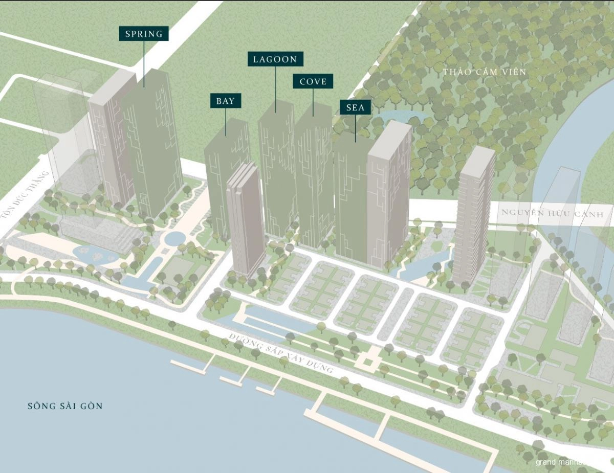 Mặt bằng căn hộ tòa LAGOON Grand Marina Saigon Quận 1 | Full layout chi tiết