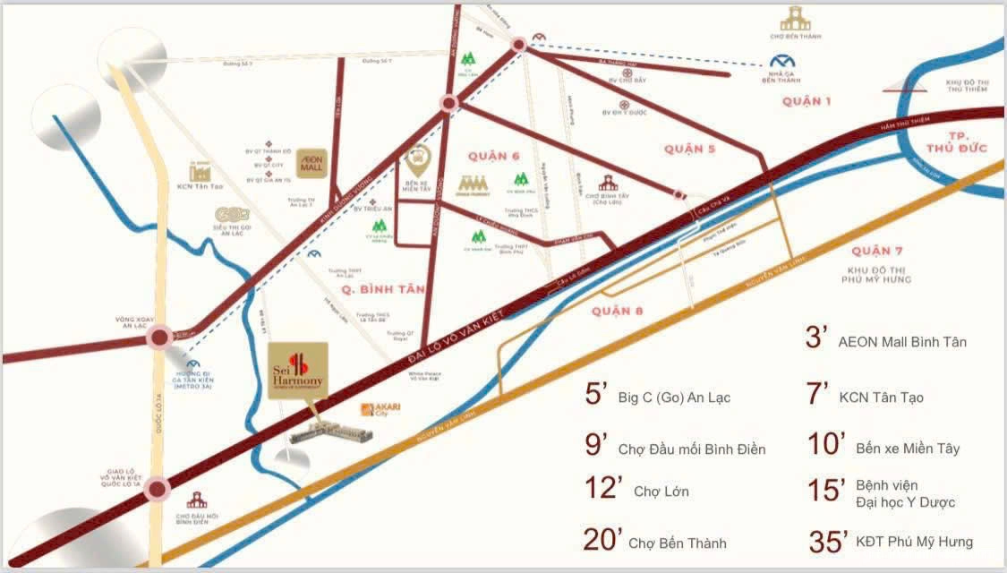 Nhà phố Sei Harmony Bình Tân | Giá bán, ưu đãi mới nhất 2025