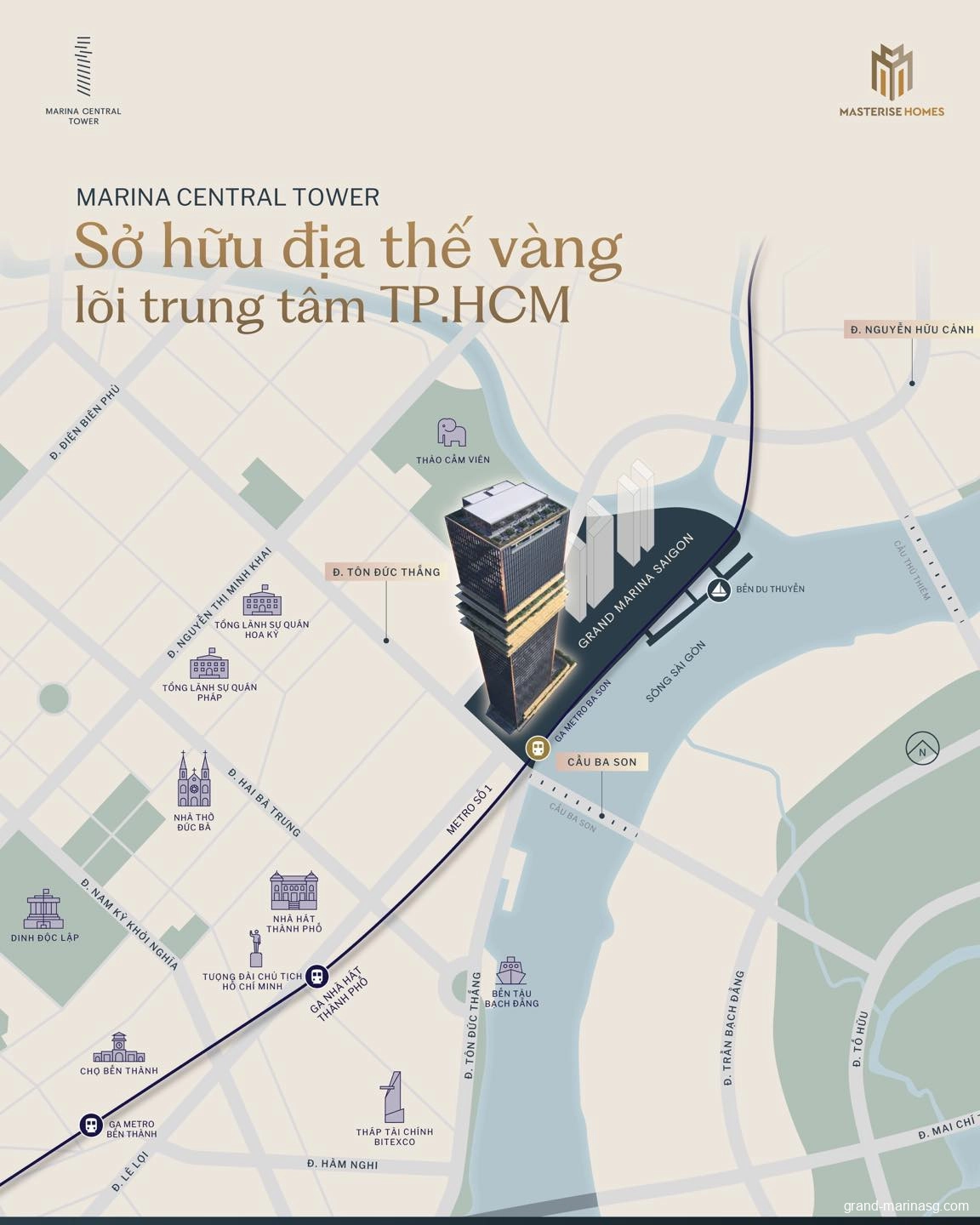 Tòa nhà văn phòng hạng A tại Quận 1 - Marina Central Tower